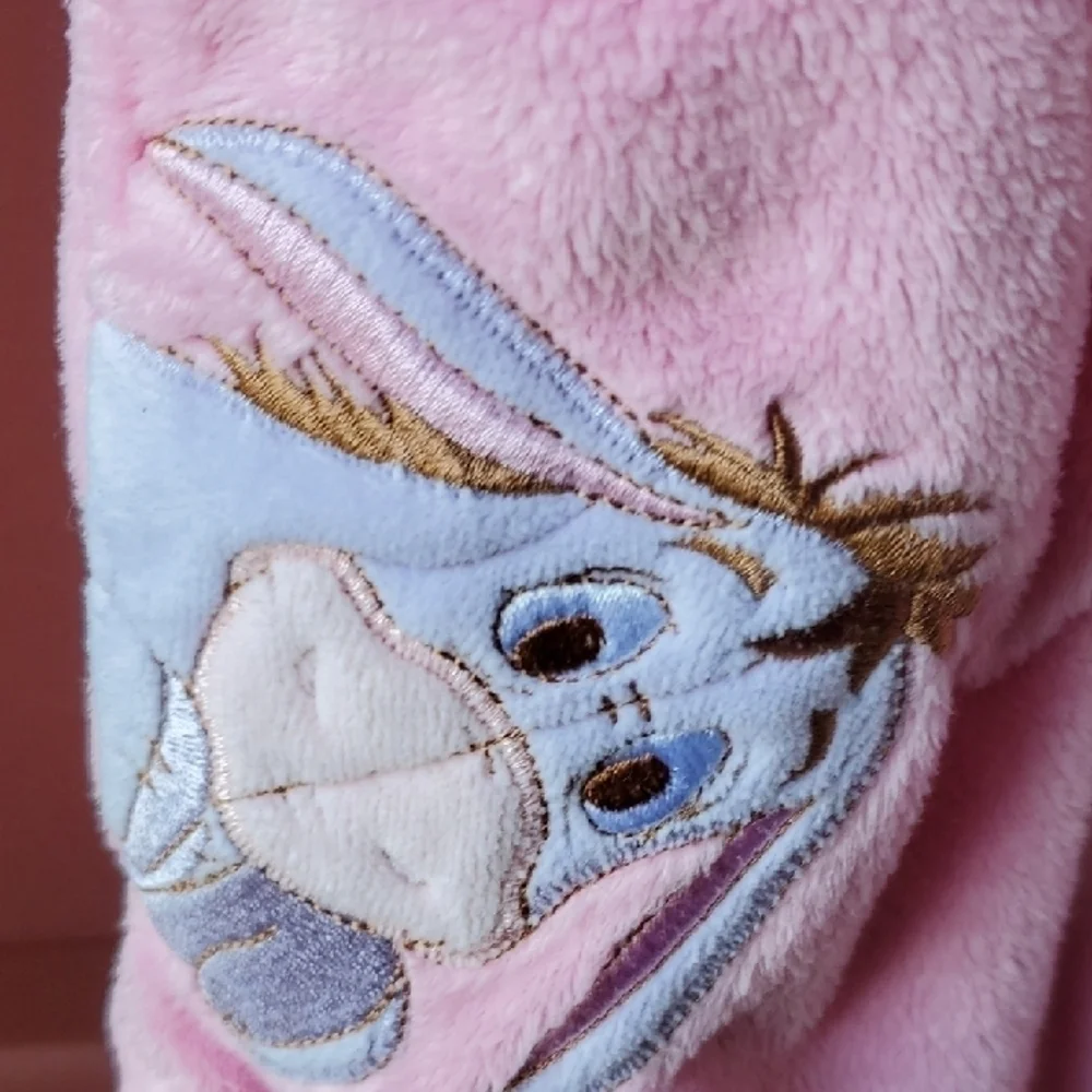 Disney Pooh And EYORE  Pink Sleep Sacks with Hood and Cartoon Design